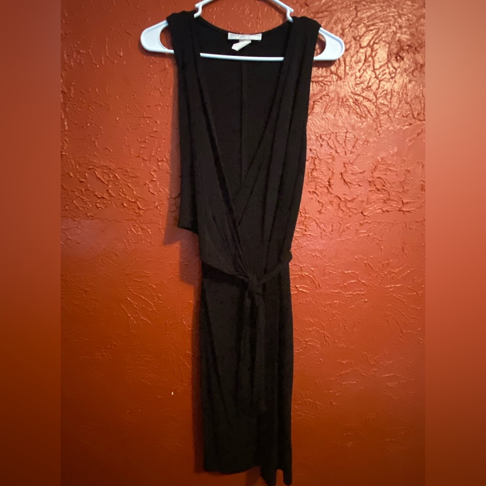 Black wrap dress
